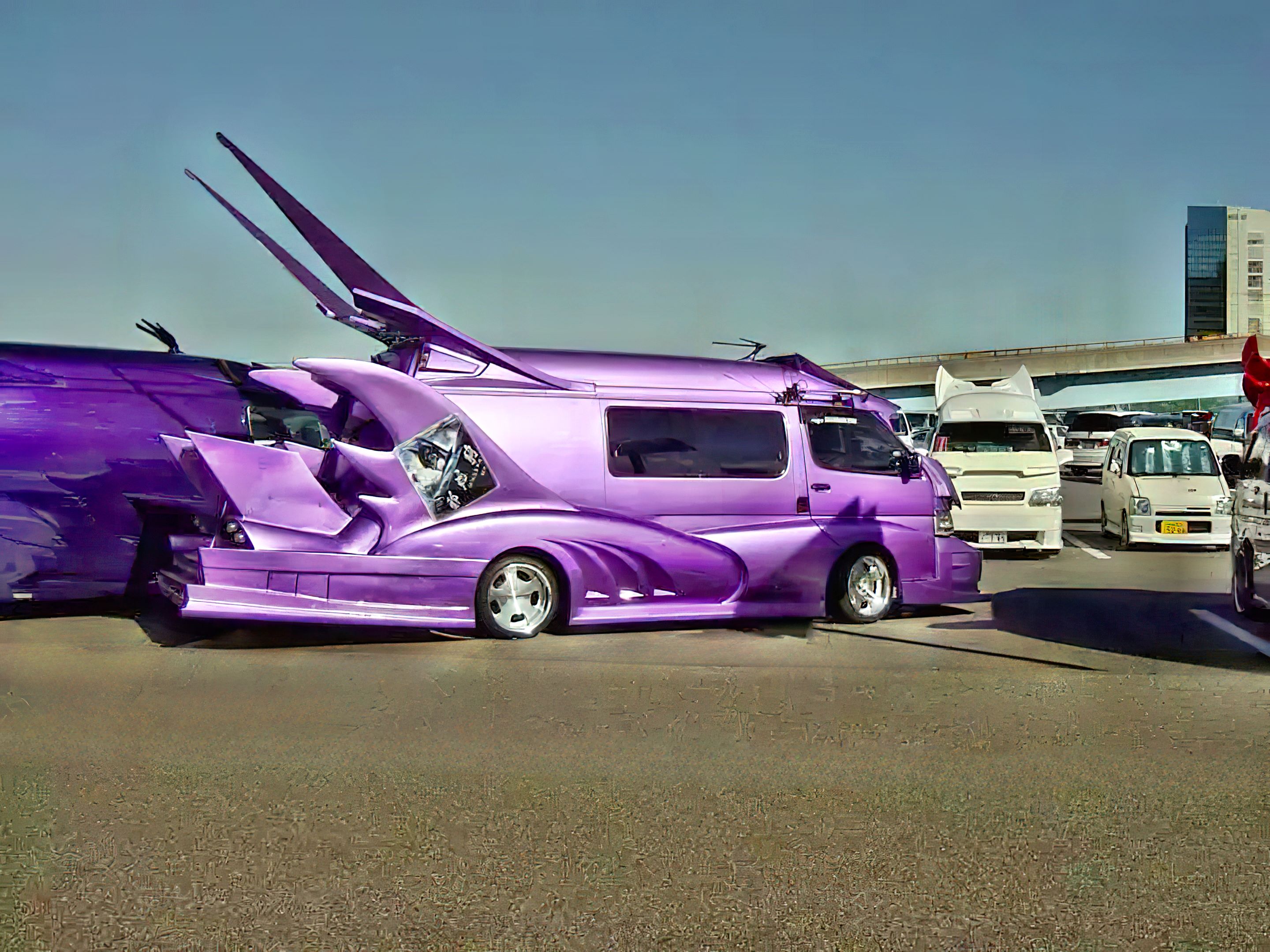 Batmobile van gigapixel standard height 2160px inPixio photomozier 100 InPixio final